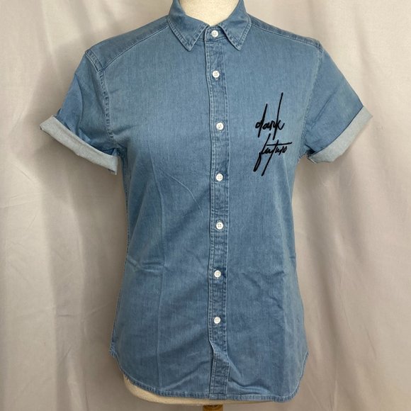 ASOS Dark Future Brushed Flannel Slim Denim - Picture 2 of 8